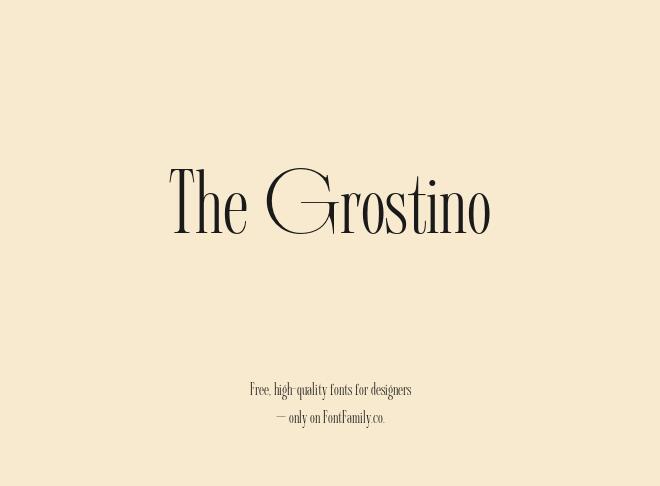 The Grostino Font