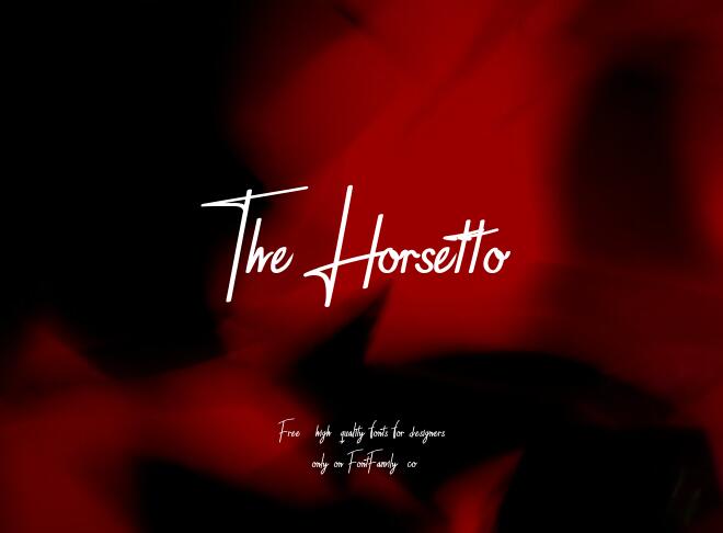 The Horsetto Font