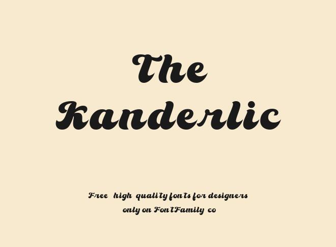 The Kanderlic Font