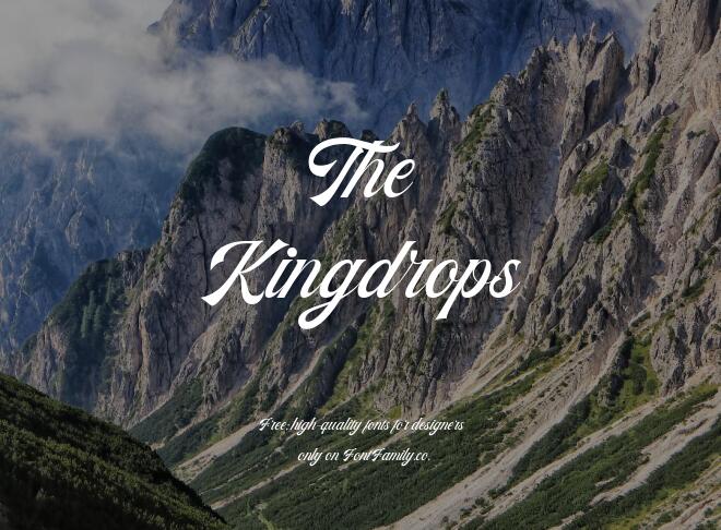 The Kingdrops Font