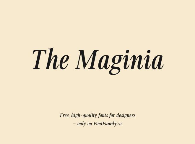 The Maginia Font
