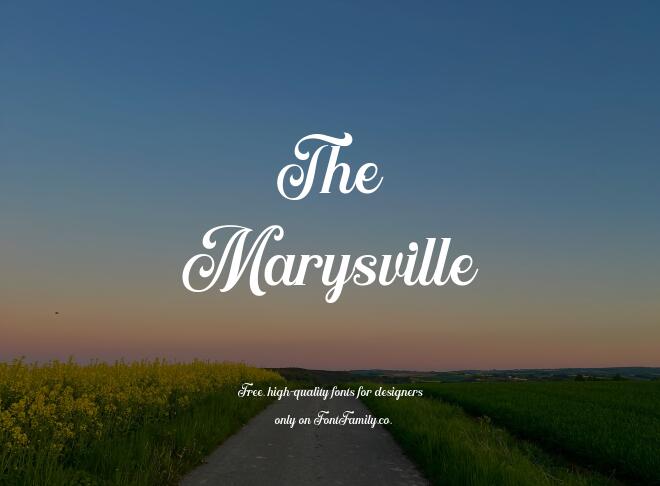 The Marysville Font
