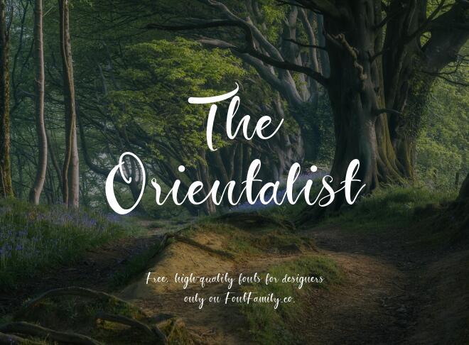The Orientalist Font