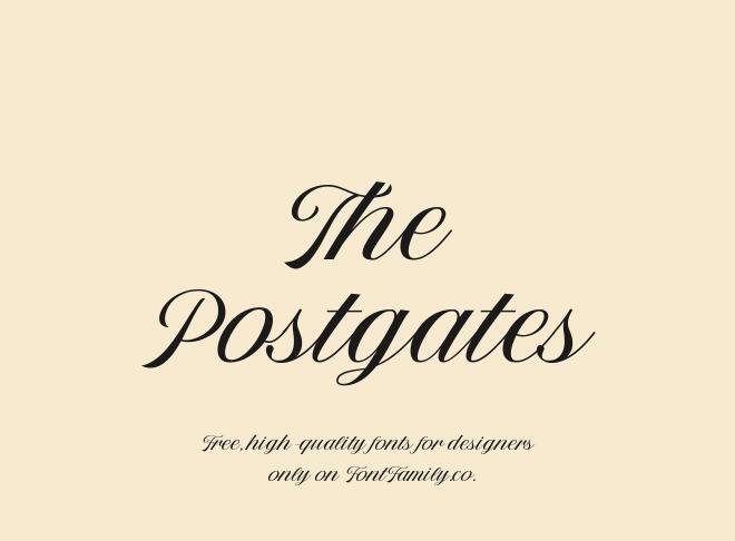 The Postgates Font