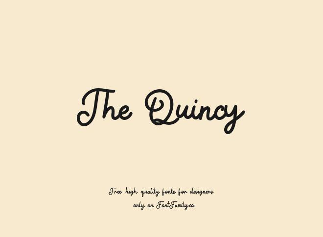 The Quincy Font