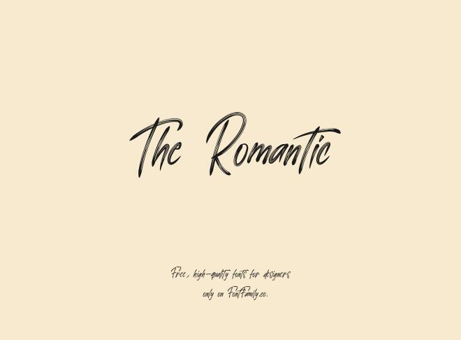 The Romantic Font