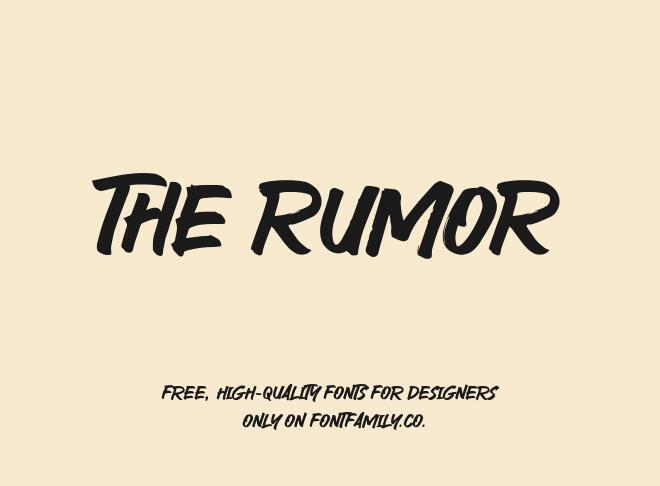 The Rumor Font