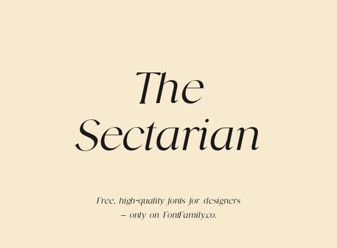 The Sectarian Font