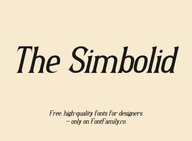 The Simbolid Font