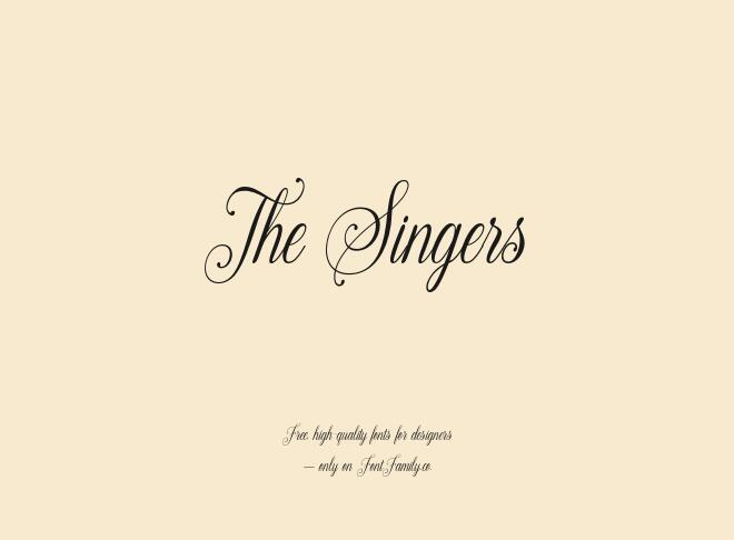 The Singers Font