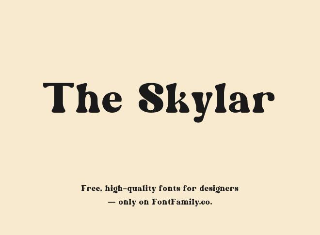 The Skylar Font