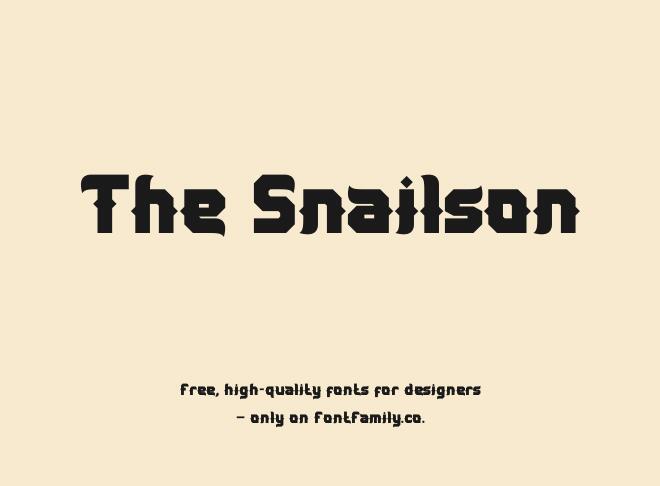 The Snailson Font