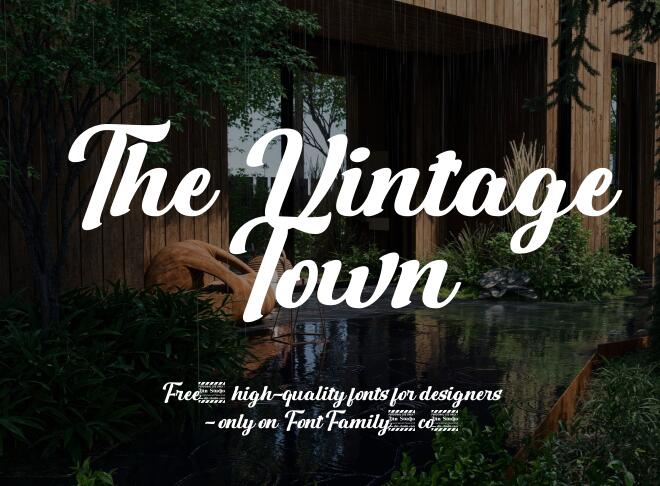 The Vintage Town Font