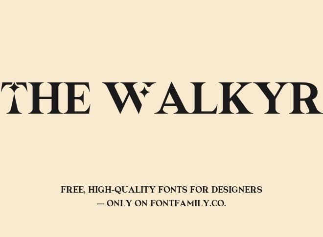 The Walkyr Font