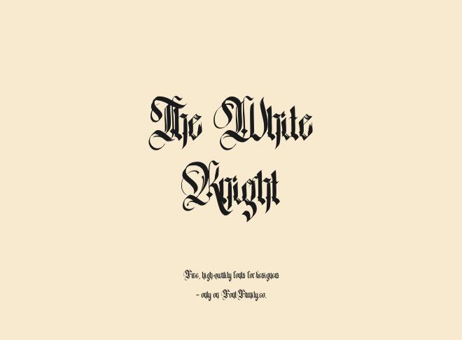 The White Knight Font