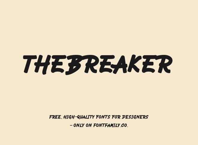 Thebreaker Font