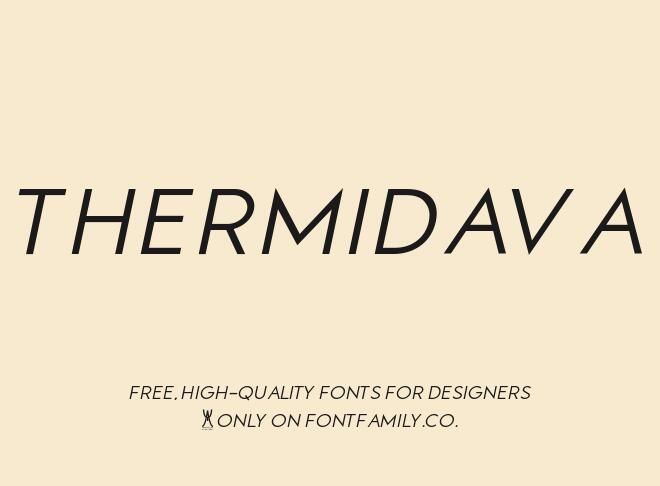 Thermidava Font