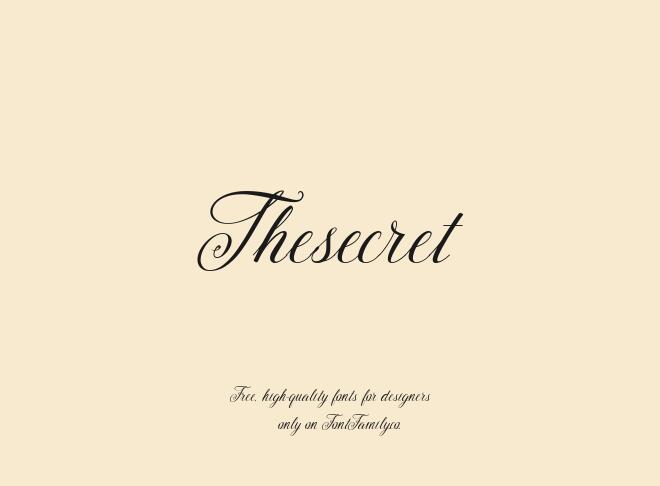 Thesecret Font