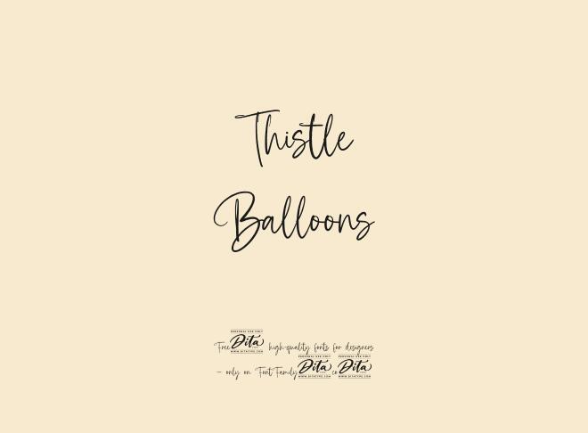 Thistle Balloons Font