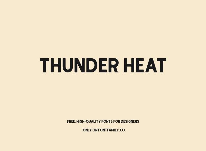 Thunder Heat Font