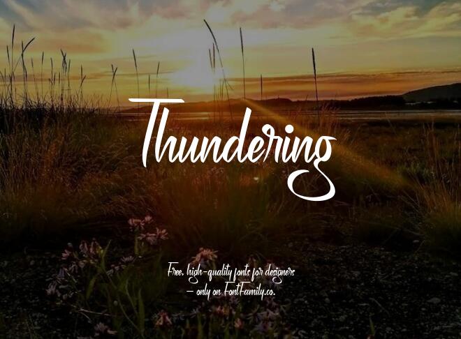 Thundering Font