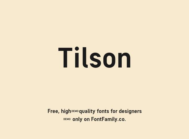 Tilson Font