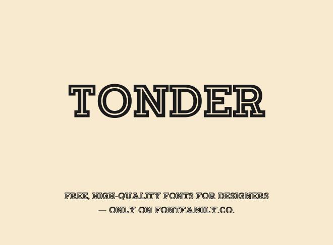 Tonder Font
