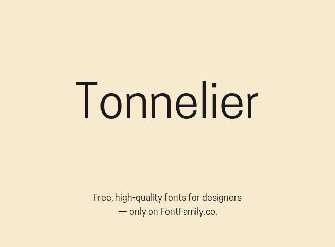 Tonnelier Font