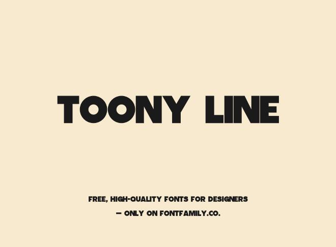 Toony Line Font
