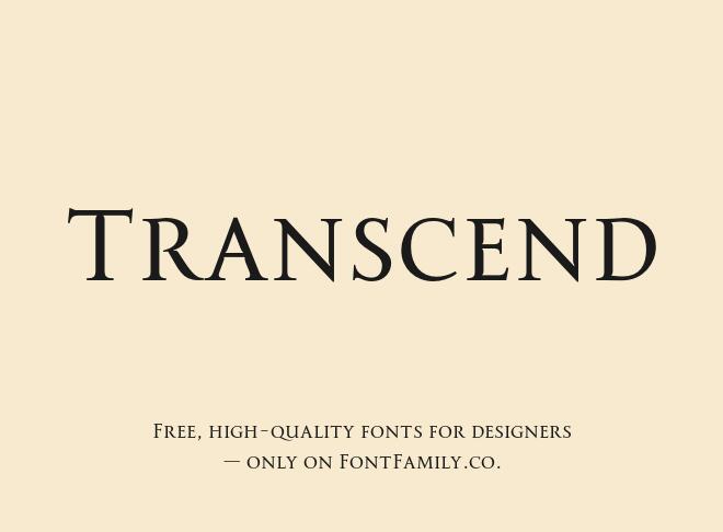 Transcend Font