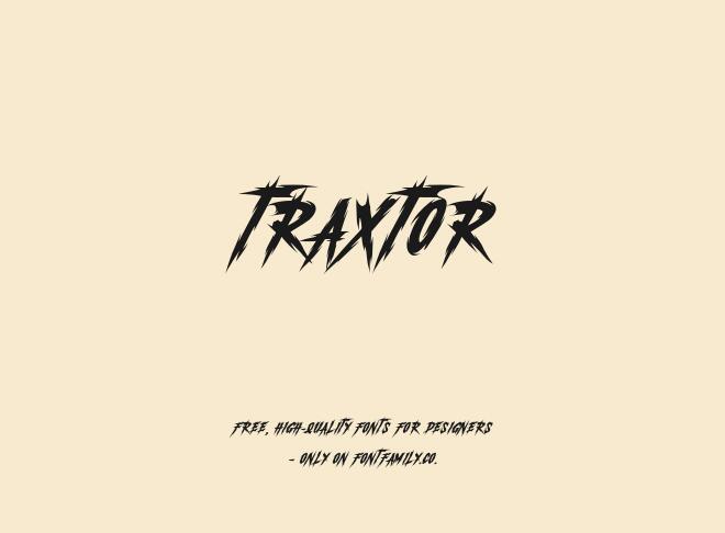 Traxtor Font