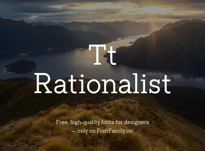 Tt Rationalist Font