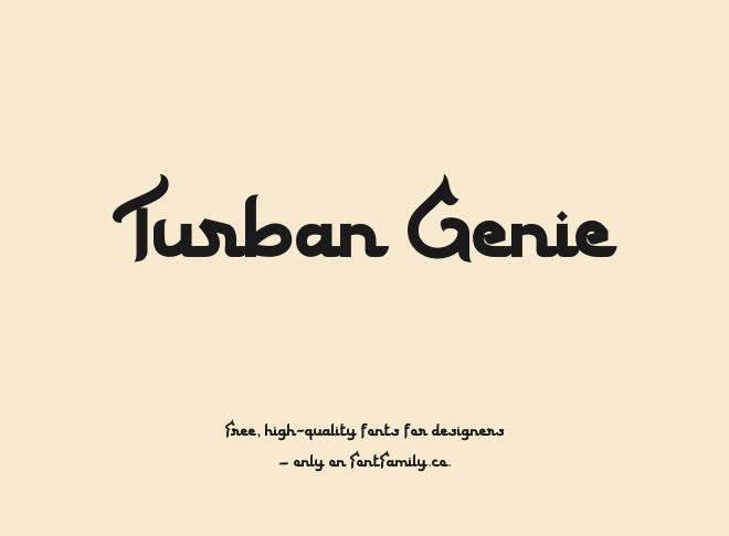 Turban Genie Font