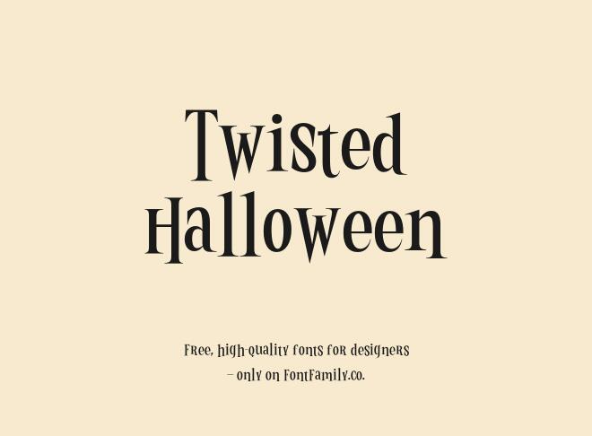Twisted Halloween Font