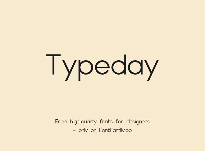 Typeday Font