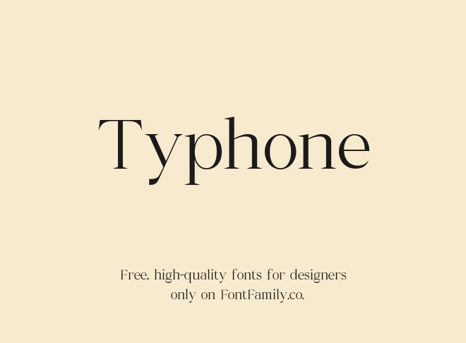 Typhone Font
