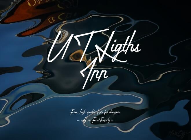 U T Ligths Inn Font