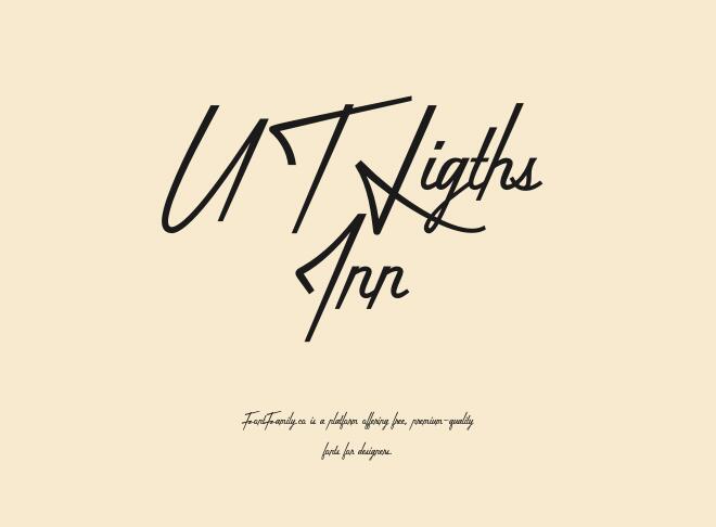 U T Ligths Inn Font