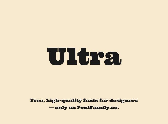 Ultra Font