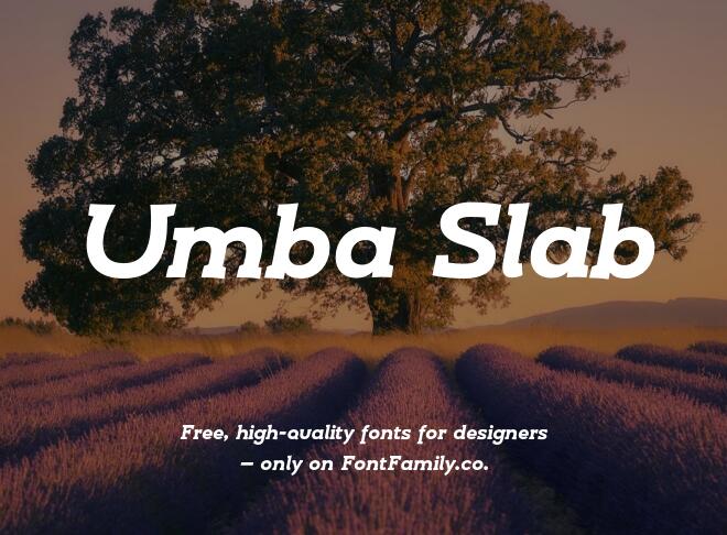 Umba Slab Font