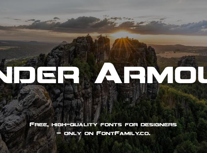 Under Armour Font