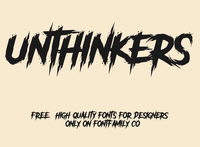 Unthinkers Font