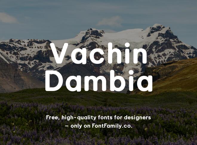 Vachin Dambia Font