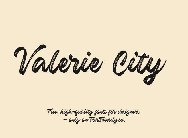 Valerie City Font