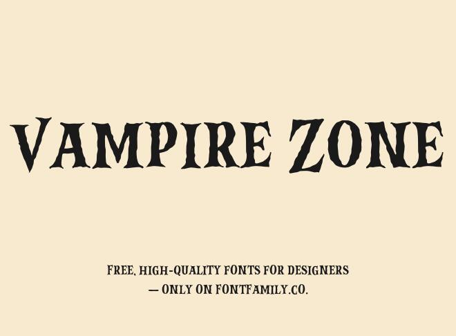 Vampire Zone Font