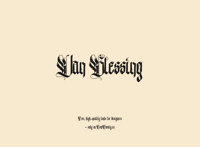 Van Blessing Font