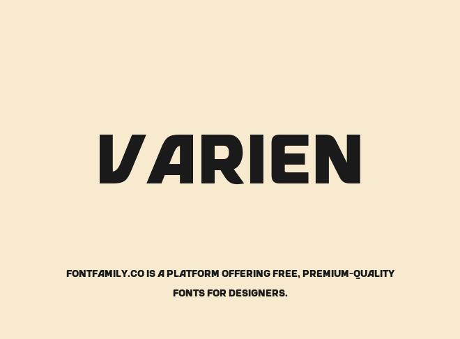 Varien Font