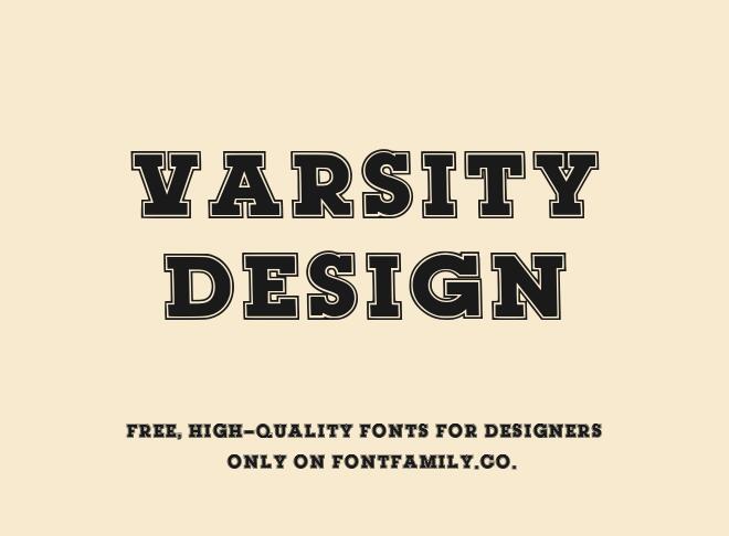 Varsity Design Font