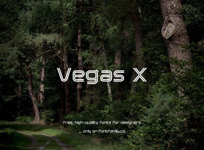 Vegas X Font