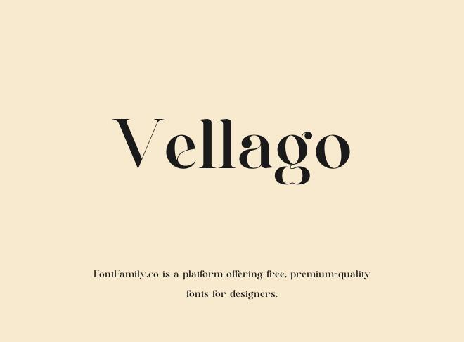 Vellago Font